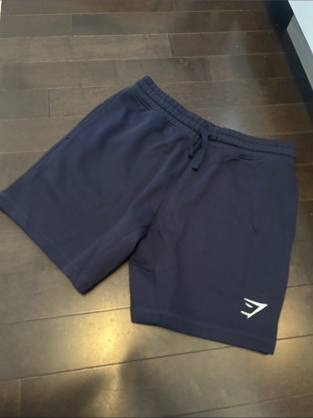 Gymshark Men’s Dark Blue Athletic Drawstring Shorts